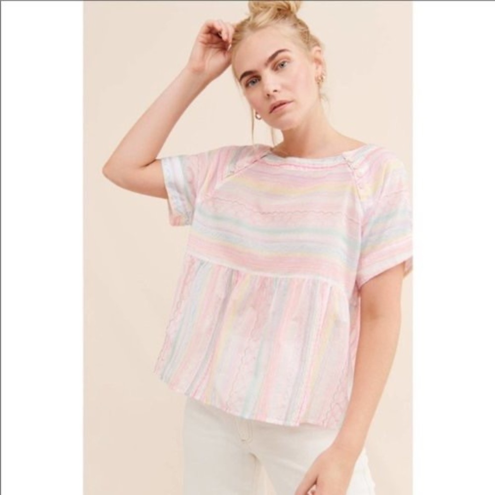 Cute embroidered top from Anthropologie!